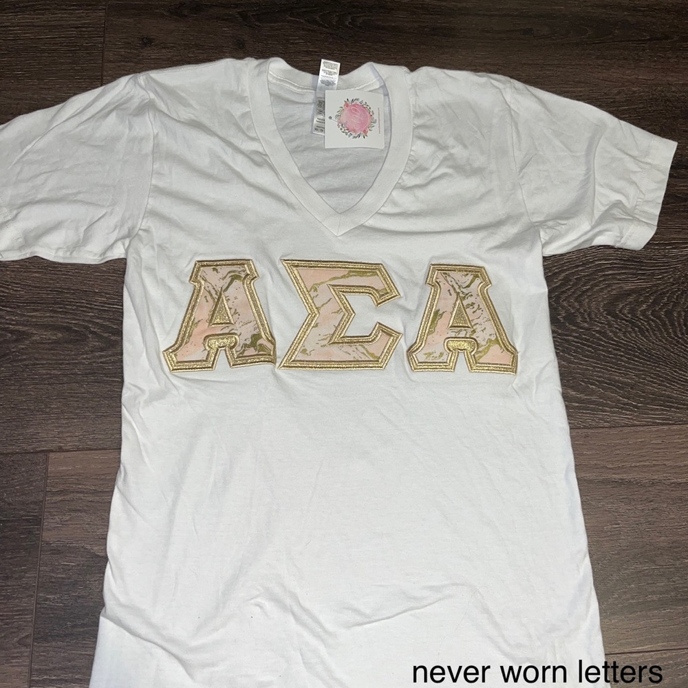 Alpha Sigma Alpha Alpha Sig ASA letters Men XS (equivalent to S women)